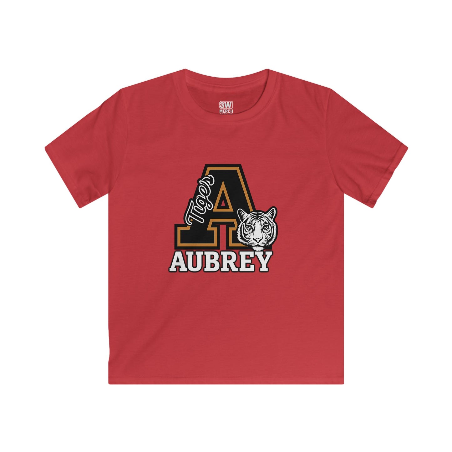 Kids Tee - Personalized Custom Tigers School Mascot Spirit Soft Style Tee for Back to School