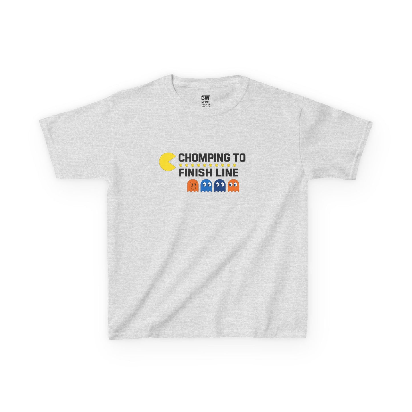 Pac-Man Jog-A-Thon T-Shirt | “Chomping to the Finish Line” Retro Game Tee | School Spirit Shirt | Custom Team & Class Shirt | Fun Run Fundraiser Shirt