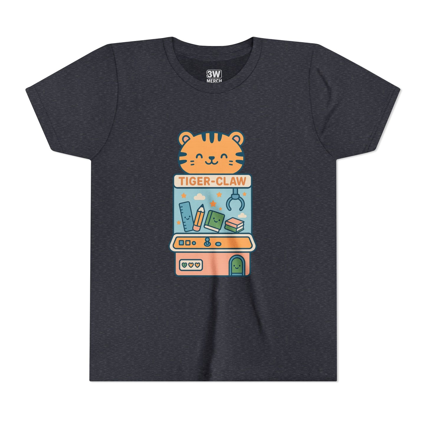 Cute Tiger-Claw Youth Tee - Fun Graphic T-Shirt for Kids, Playful Outfit, Birthday Gift, Animal Lover Shirt, Colorful Kids Apparel