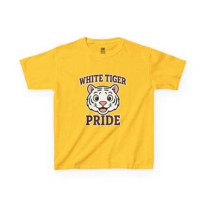White Tiger Pride T-Shirt - Kids Softstyle Tee