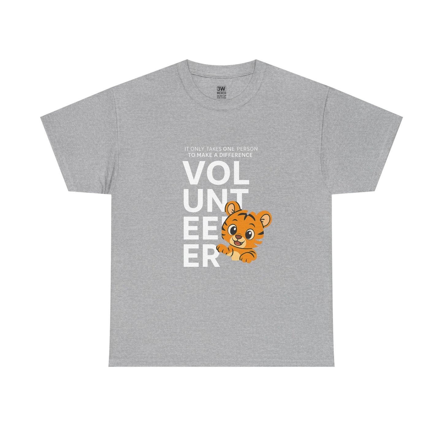 Volunteer Tiger T-Shirt, Super Soft, Customizable, garment-dyed