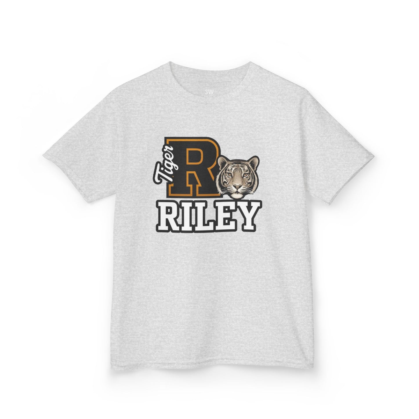 Personalized Tiger Mascot Varsity T-Shirt – Custom School Spirit Tee