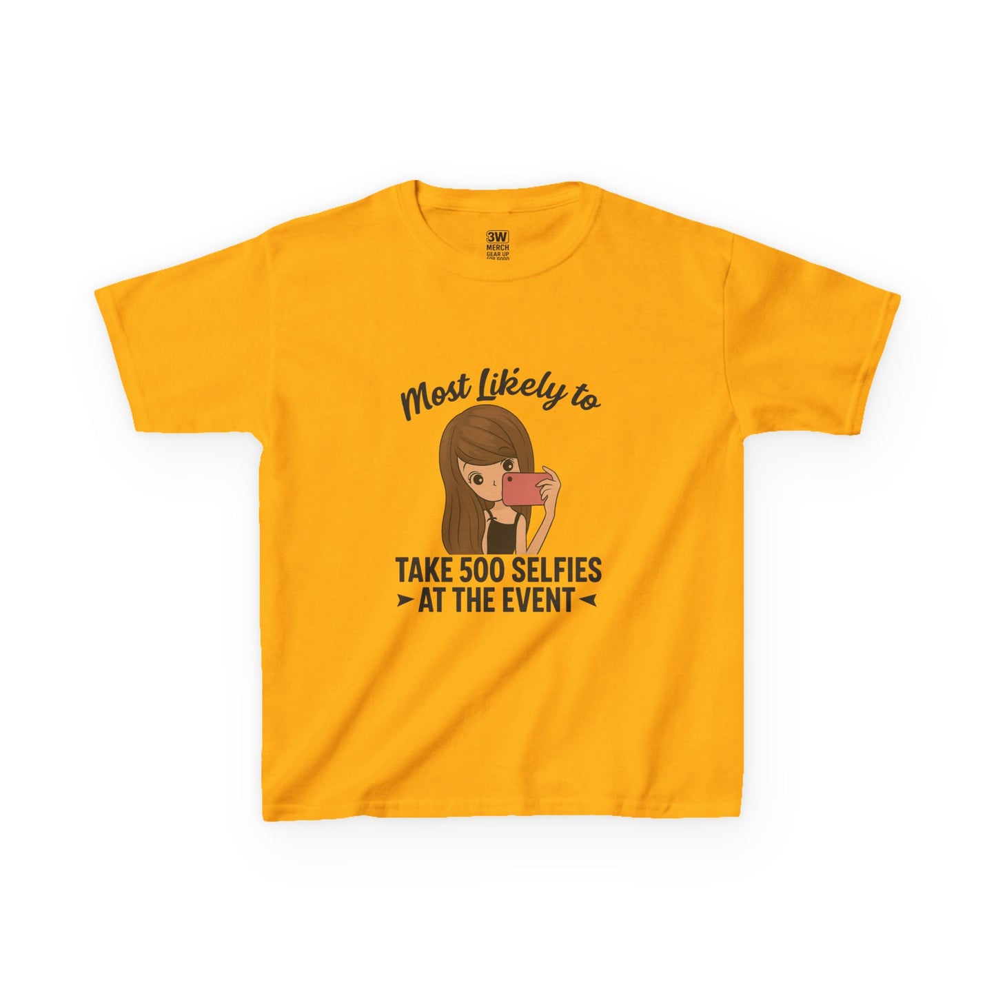Kids Tee - Selfie Motivational Trendy Fun Design for Kids