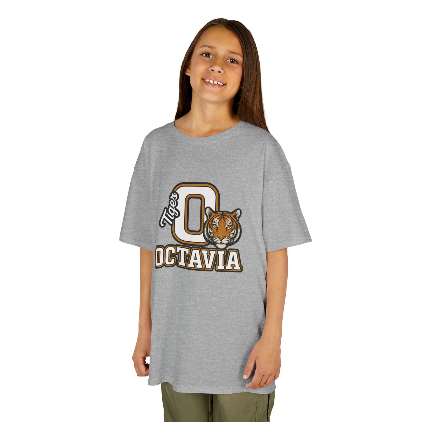 Personalized Tiger Mascot T-Shirt – Custom Name Varsity Style School Spirit Tee, Sports Team Pride Shirt, Gift for Kids & Adults