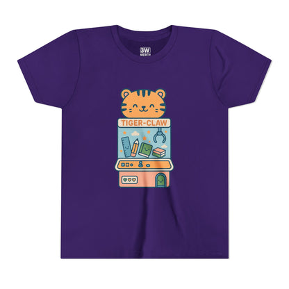 Cute Tiger-Claw Youth Tee - Fun Graphic T-Shirt for Kids, Playful Outfit, Birthday Gift, Animal Lover Shirt, Colorful Kids Apparel