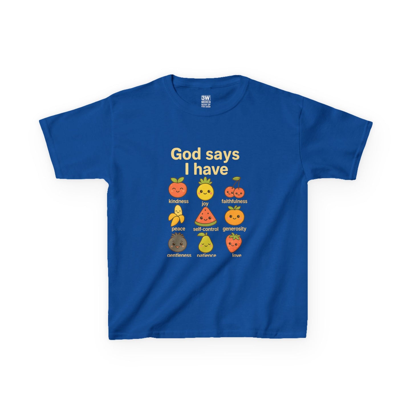 God Says I Have Toddler T-Shirt, Cute Kids Tee, Fun Fruit Design, Christian Apparel, Birthday Gift, Summer Wear