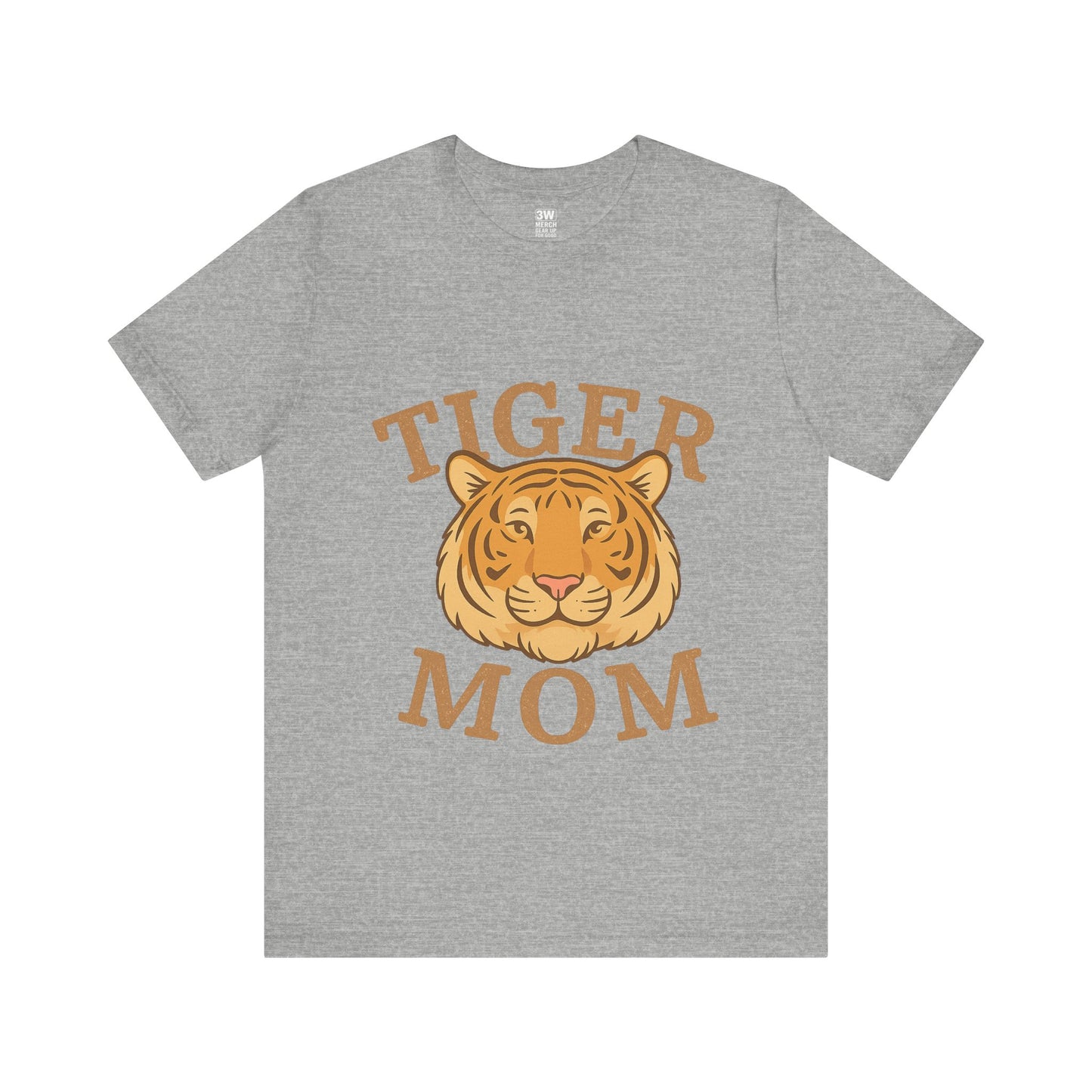 Tiger Mom Short Sleeve Tee, Unisex T-Shirt for Moms, Gift for Mother's Day, Casual Wear, Trendy Animal Tee