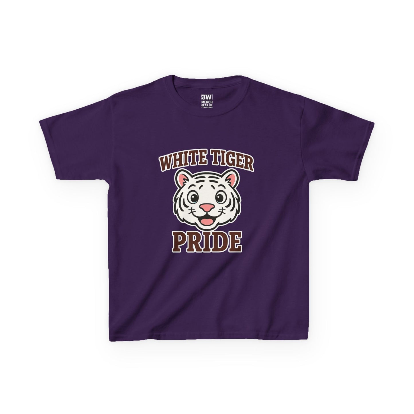 White Tiger Pride T-Shirt - Kids Softstyle Tee