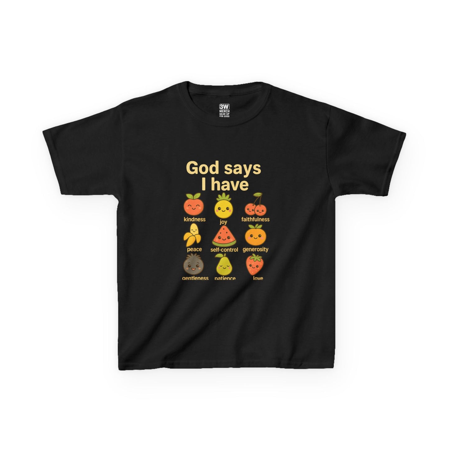 God Says I Have Toddler T-Shirt, Cute Kids Tee, Fun Fruit Design, Christian Apparel, Birthday Gift, Summer Wear