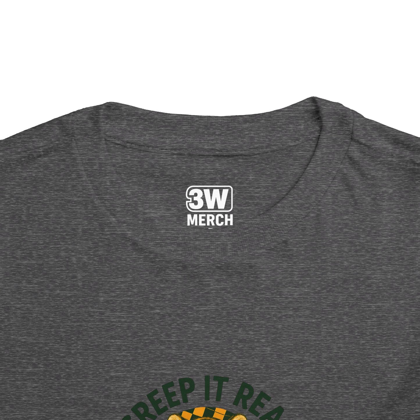 Cute Toddler Short Sleeve Tee with Tiger 'Creep It Real' Design, Kids' Summer Shirt, Halloween Outfit, Everyday Wear, Gift for Toddlers