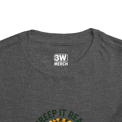 Cute Toddler Short Sleeve Tee with Tiger 'Creep It Real' Design, Kids' Summer Shirt, Halloween Outfit, Everyday Wear, Gift for Toddlers