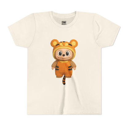 Cute Tiger-Inspired Youth Tee, Kids Animal T-Shirt, Fun Playwear, Gift for Birthdays, Woodland Adventure