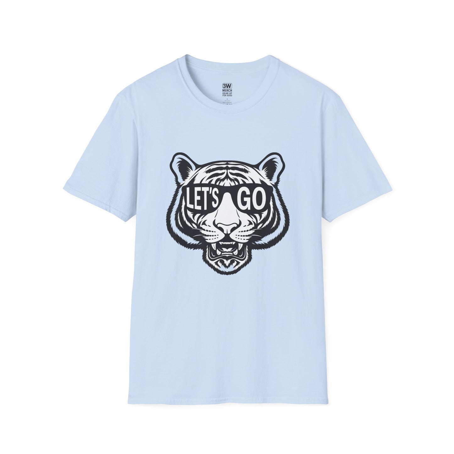 LET’S GO Tiger Shirt | Game Day Graphic Tee | Retro Sports Spirit Wear | College Football Tailgate T-Shirt | Fierce Animal Print Tee | Unisex Fan Gear