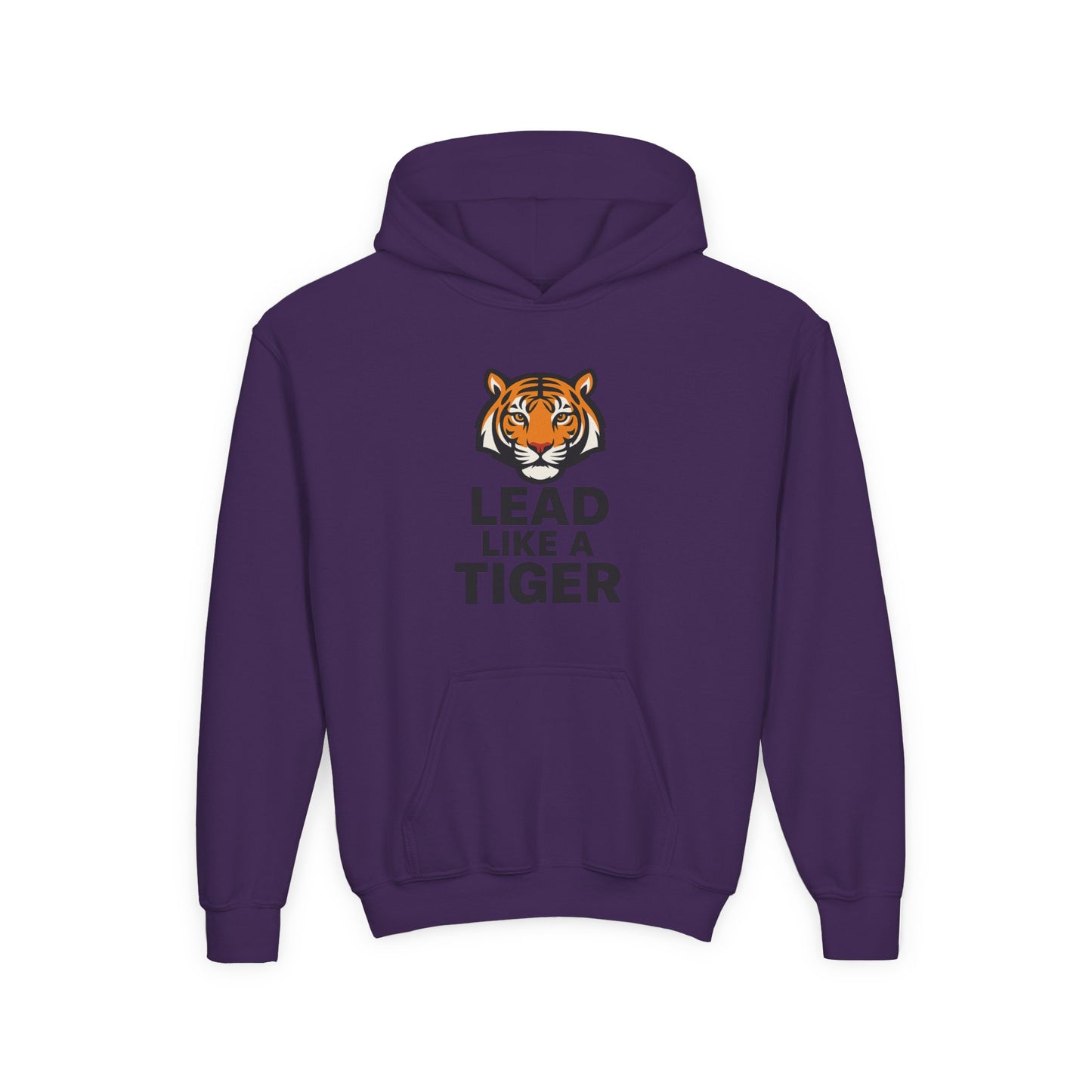 Lead Like a Tiger Hoodie – Motivational School Spirit Youth Heavy blend Sweatshirt