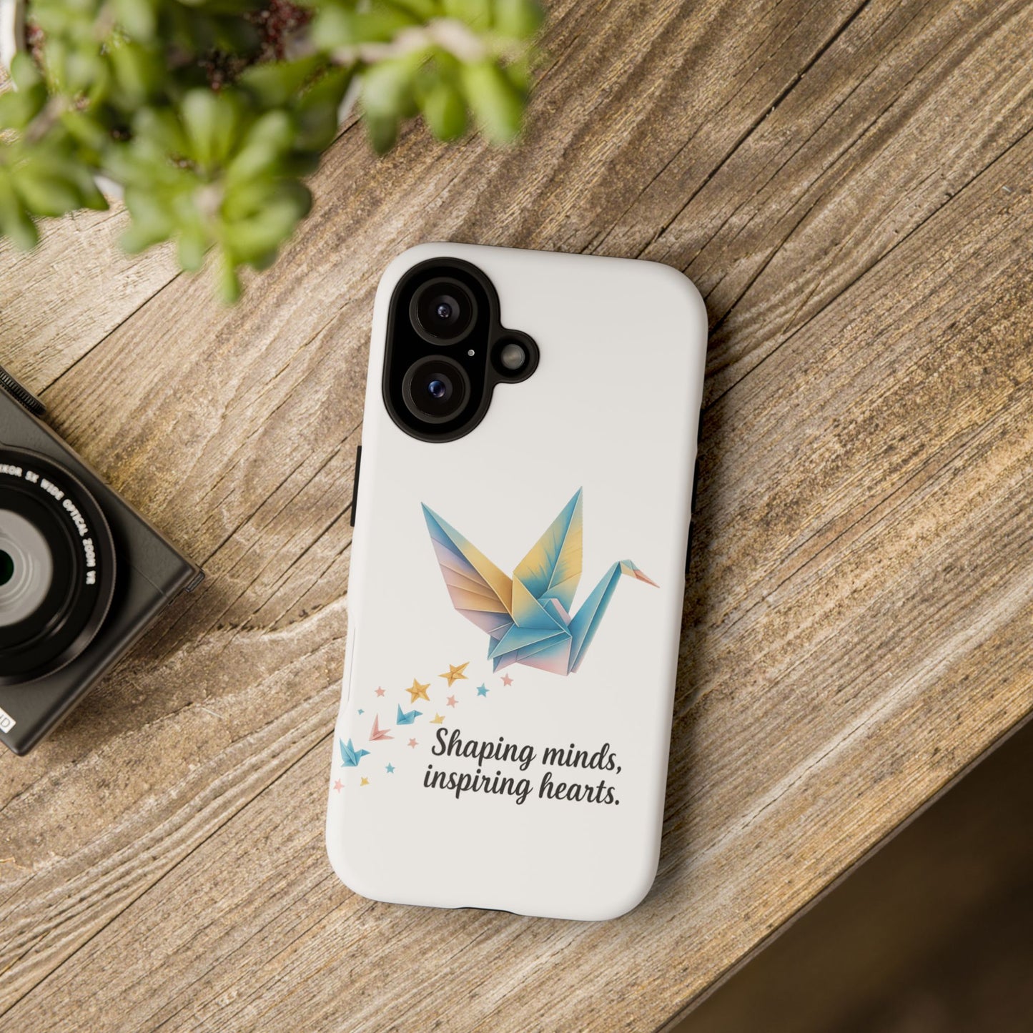 Phone Case: Inspirational Origami Crane Design, Unique Cell Cover, Motivational Gift, Custom Phone Protector, Perfect for Students & [...]
