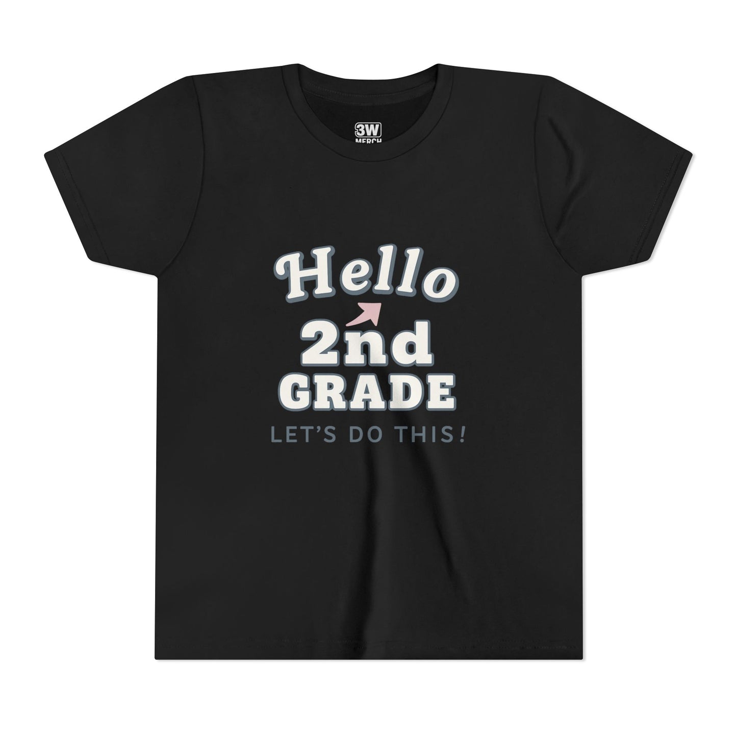 Hello 2nd Grade Youth Tee | Back to School Shirt, Kids Learning Gear, Fun Classroom Clothing, Educational Apparel, Teacher Gift