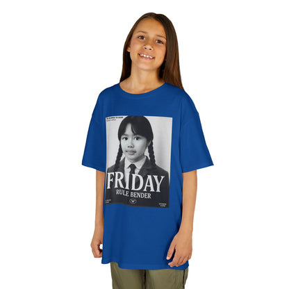 Custom “Friday Rule Bender” T-Shirt — Personalized Face Tee | Dark Academia Kawaii | Aesthetic Y2K Outfit | Halloween Cute Creepy Vibes | Custom Day of the Week Shirt