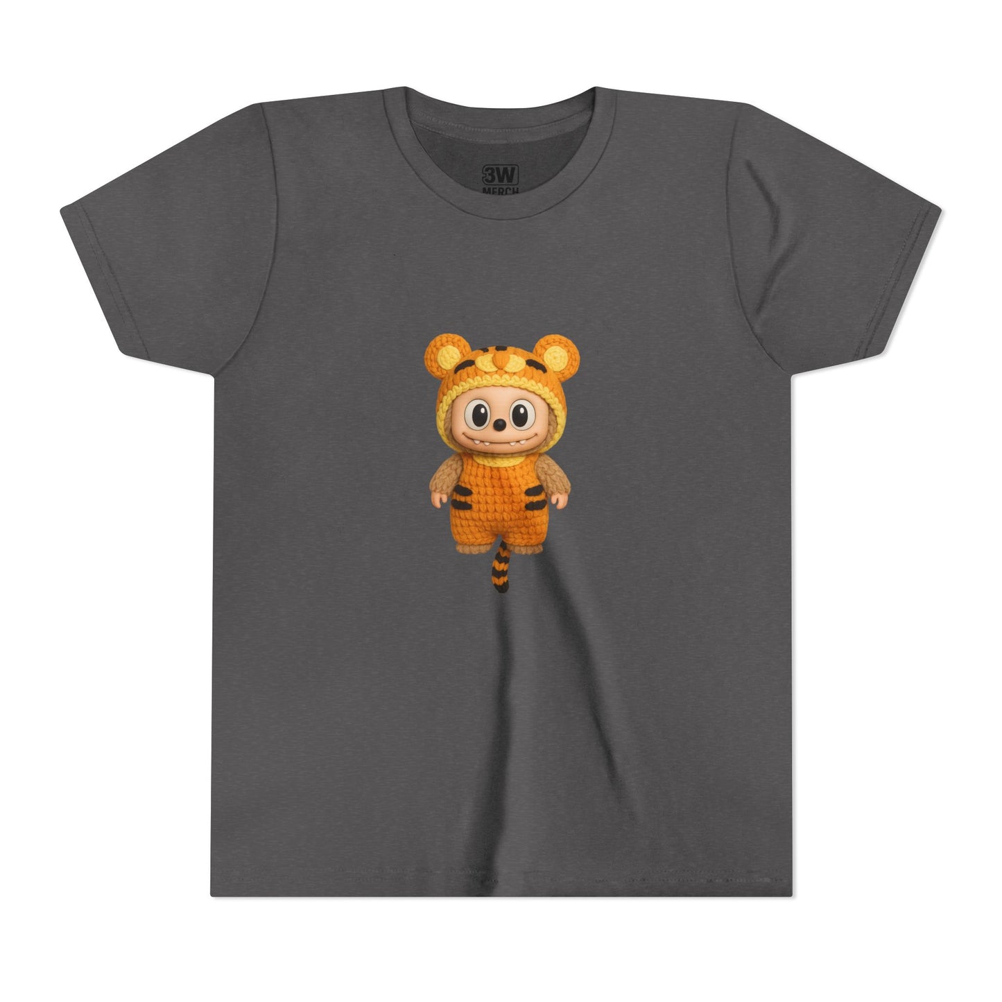Tiger-Inspired Labooboo Youth Tee, Kids Animal T-Shirt, Fun Playwear, Gift for Birthdays, Woodland Adventure, Back-to-School, Halloween