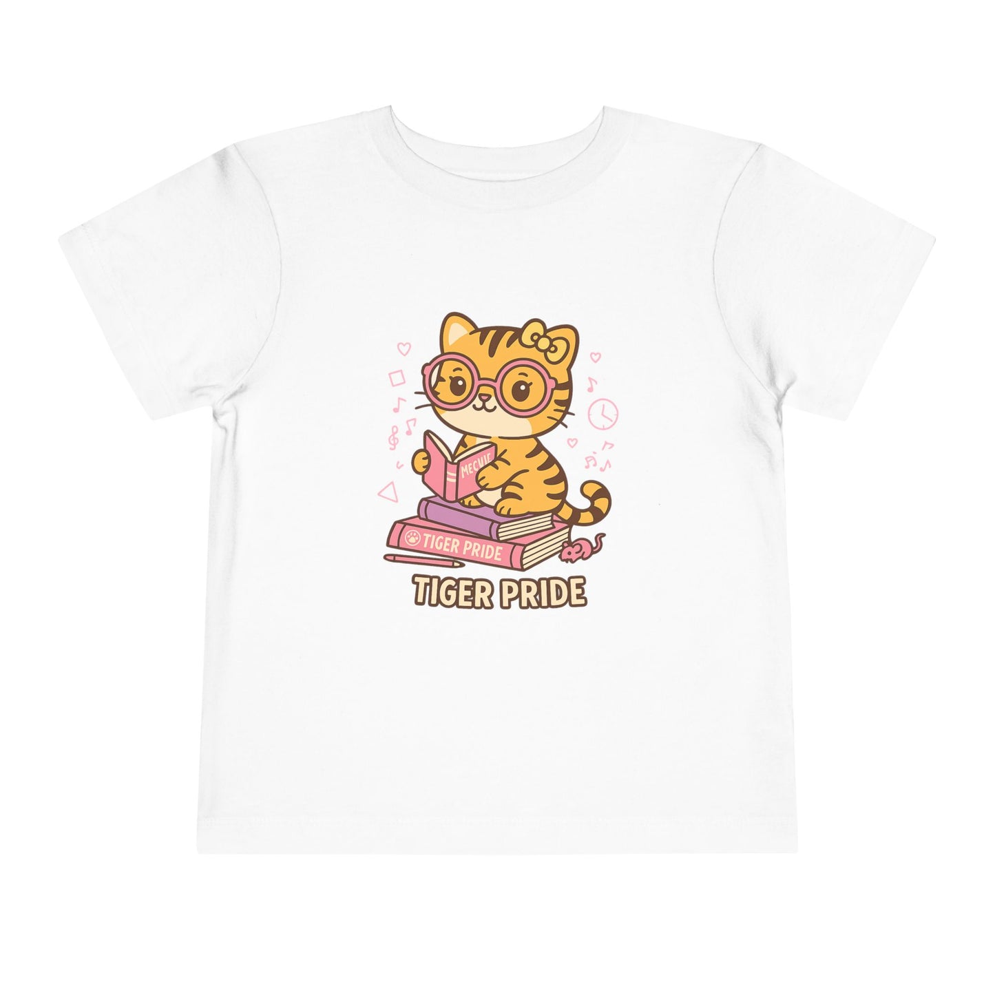 Cute Tiger Pride Toddler Tee, Kids' Short Sleeve Shirt, Animal Lover Gift, Back to School, Birthday Celebration