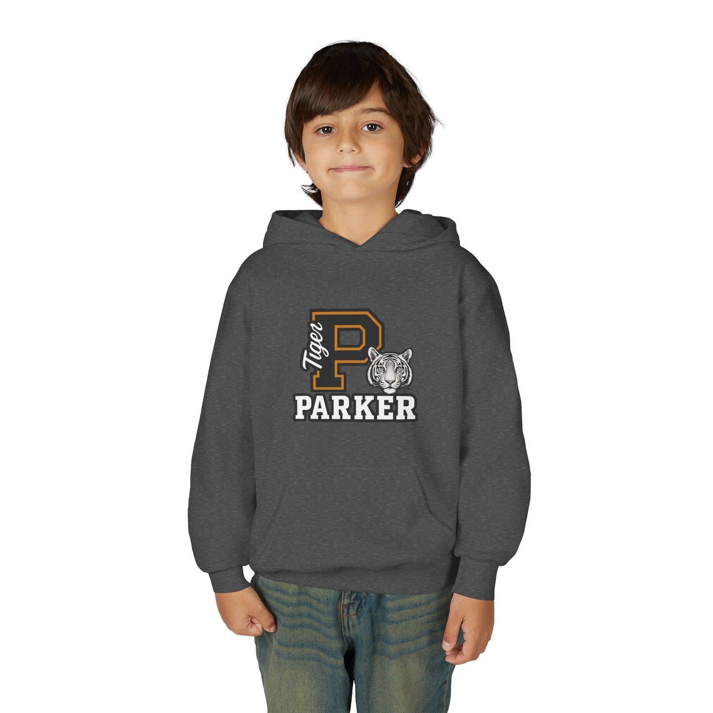 Personalized Youth Tiger Hoodie,Sweatshirt for Kids, Perfect Gift for Birthdays, Sports Events, and Back-to-School