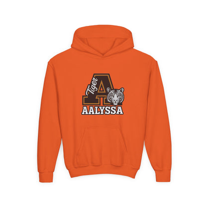 Custom Tiger Hoodie – Personalized School Spirit Sweatshirt with Name | Viral TikTok Hoodie Trend | Team Mascot Varsity Style Hoodie “A”