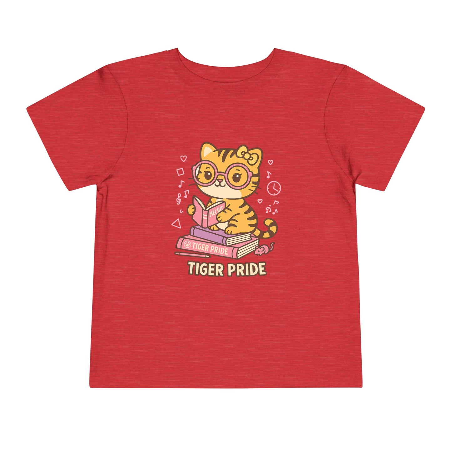 Cute Tiger Pride Toddler Tee, Kids' Short Sleeve Shirt, Animal Lover Gift, Back to School, Birthday Celebration