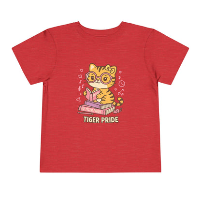 Cute Tiger Pride Toddler Tee, Kids' Short Sleeve Shirt, Animal Lover Gift, Back to School, Birthday Celebration