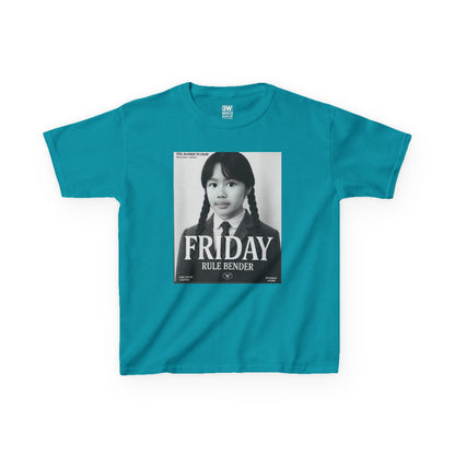 Custom “Friday Rule Bender” T-Shirt — Personalized Face Tee | Dark Academia Kawaii | Aesthetic Y2K Outfit | Halloween Cute Creepy Vibes | Custom Day of the Week Shirt