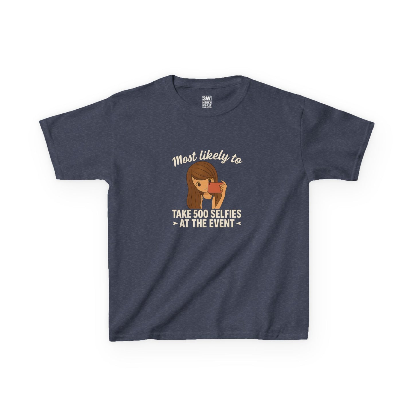Kids Tee - Selfie Motivational Trendy Fun Design for Kids