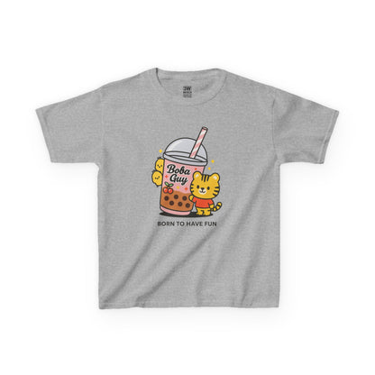 Kids Tee - Kawaii Boba Girl Bubble Tea Shirt, Cute Bear T-Shirt for Trendy Kids 2025