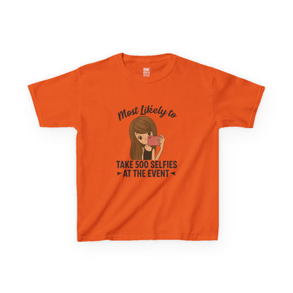 Kids Tee - Selfie Motivational Trendy Fun Design for Kids