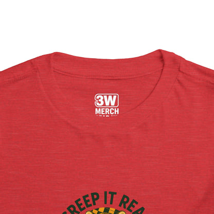 Cute Toddler Short Sleeve Tee with Tiger 'Creep It Real' Design, Kids' Summer Shirt, Halloween Outfit, Everyday Wear, Gift for Toddlers