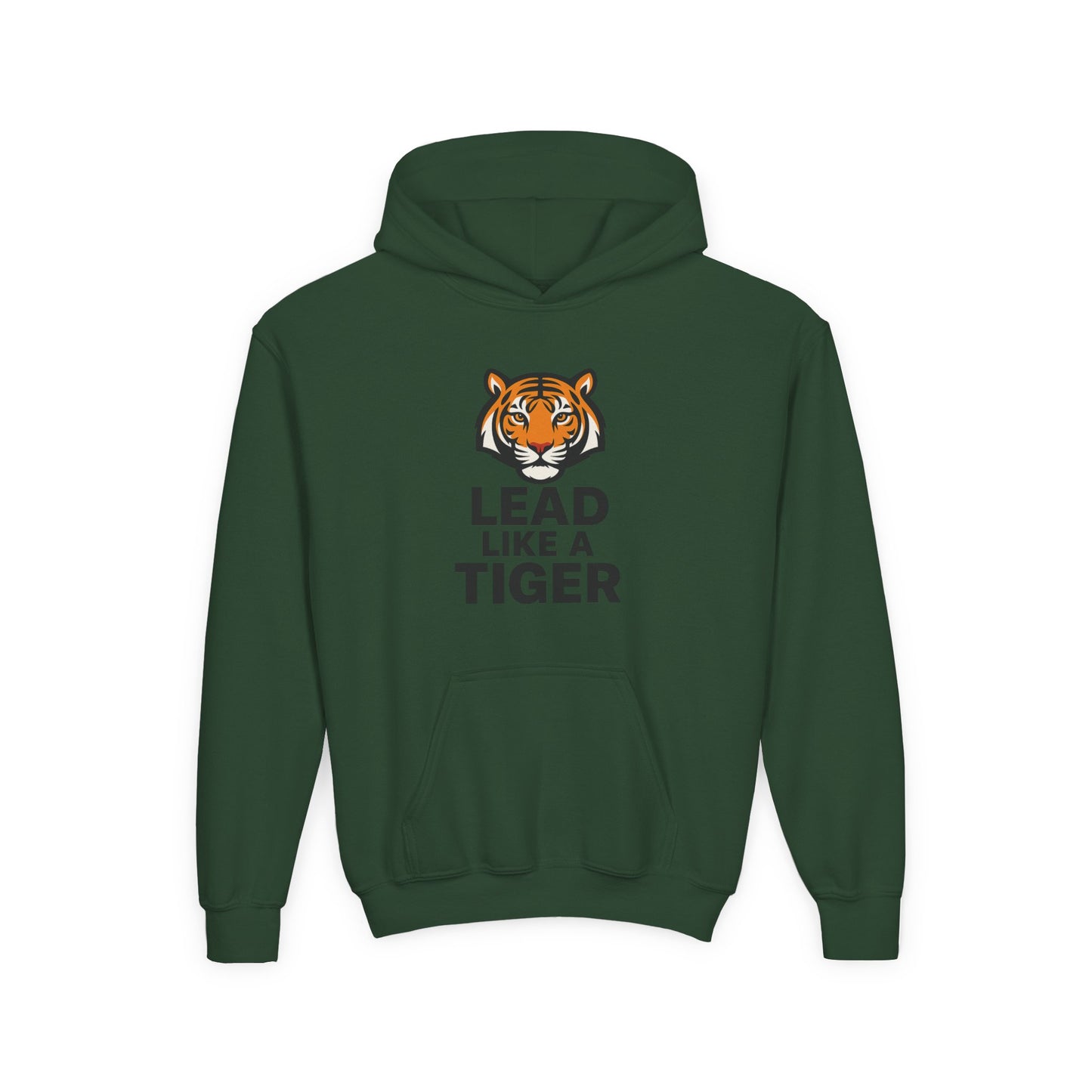 Lead Like a Tiger Hoodie – Motivational School Spirit Youth Heavy blend Sweatshirt