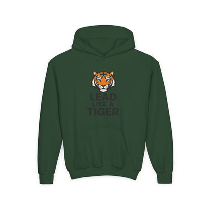 Lead Like a Tiger Hoodie – Motivational School Spirit Youth Heavy blend Sweatshirt