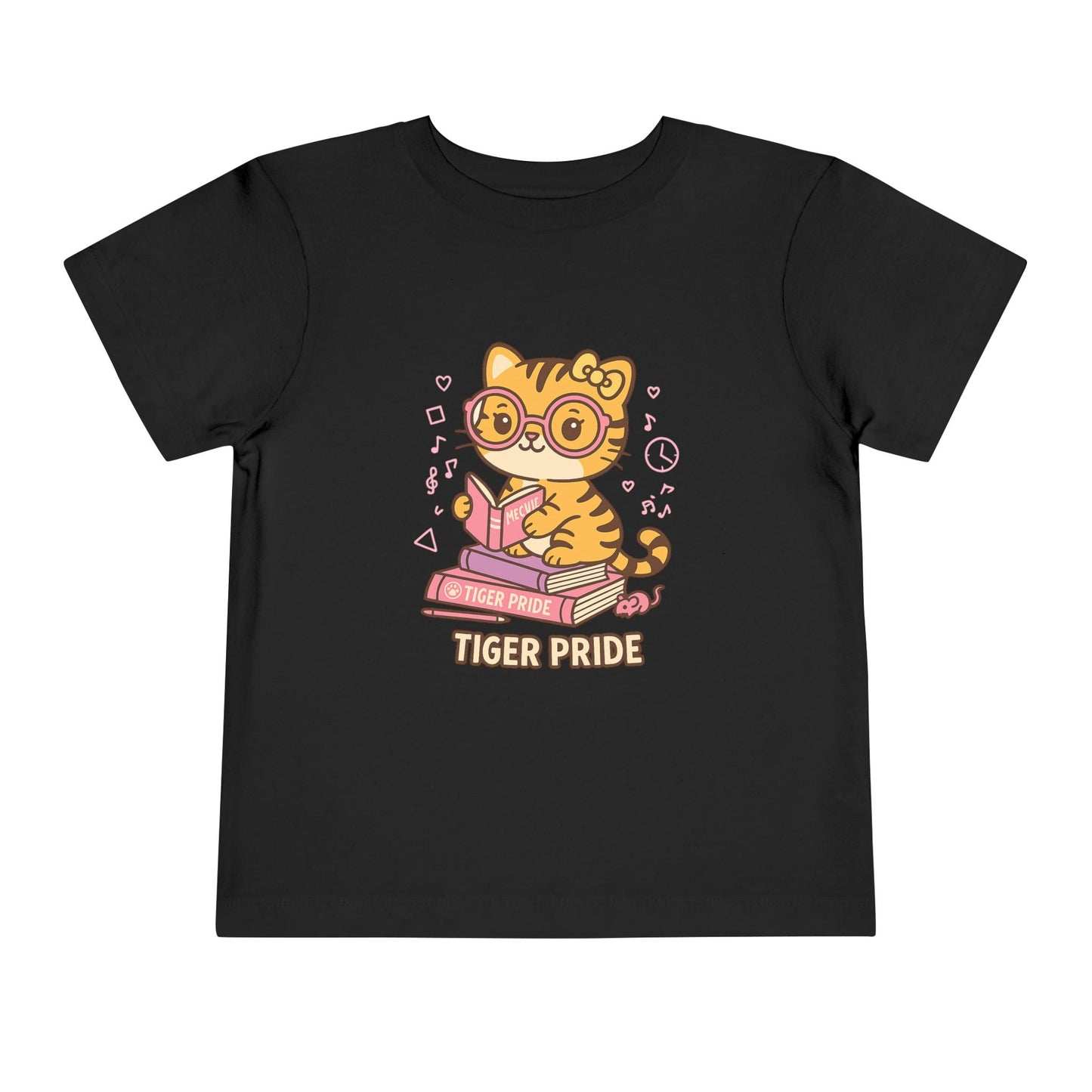 Cute Tiger Pride Toddler Tee, Kids' Short Sleeve Shirt, Animal Lover Gift, Back to School, Birthday Celebration