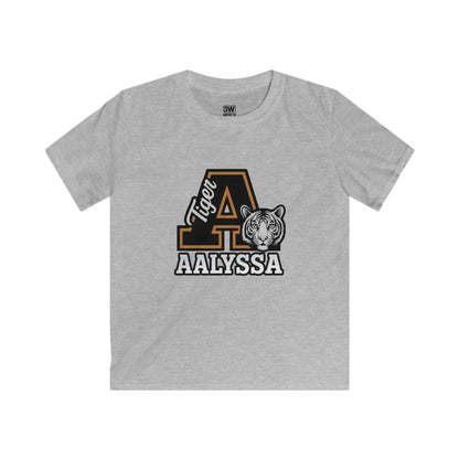Customizable Kids Tigers School Mascot Spirit Soft style Tee - Perfect for Back to School