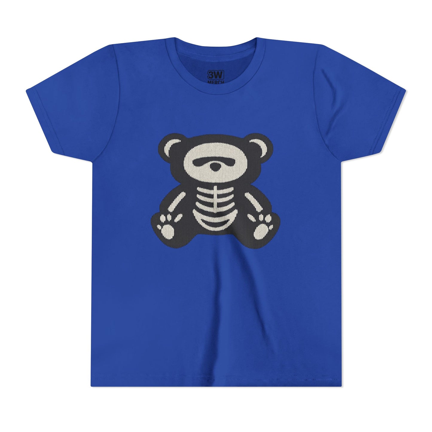 Kids Tee Teddy Bear Skeleton Gothic Halloween Shirt