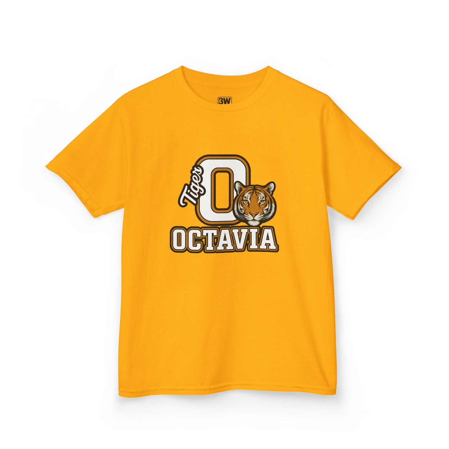 Personalized Tiger Mascot T-Shirt – Custom Name Varsity Style School Spirit Tee, Sports Team Pride Shirt, Gift for Kids & Adults