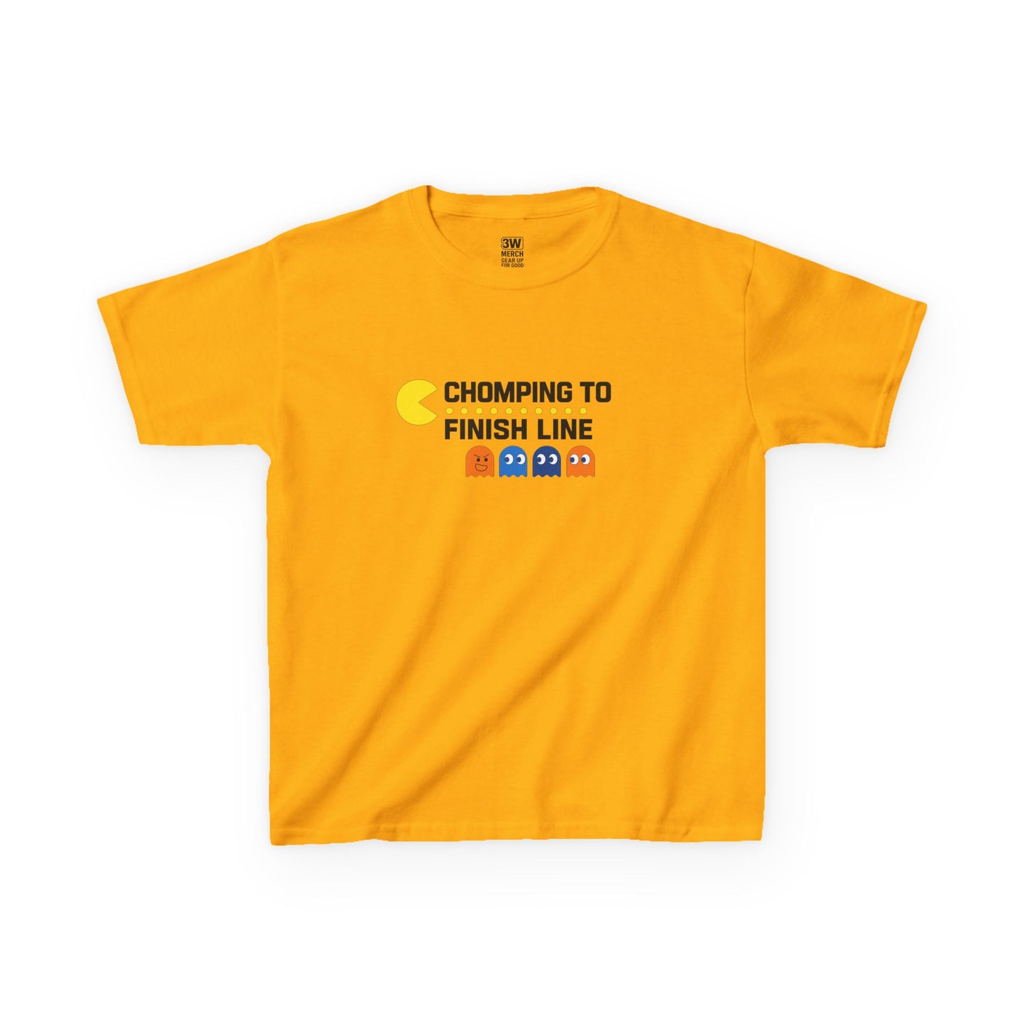 Pac-Man Jog-A-Thon T-Shirt | “Chomping to the Finish Line” Retro Game Tee | School Spirit Shirt | Custom Team & Class Shirt | Fun Run Fundraiser Shirt