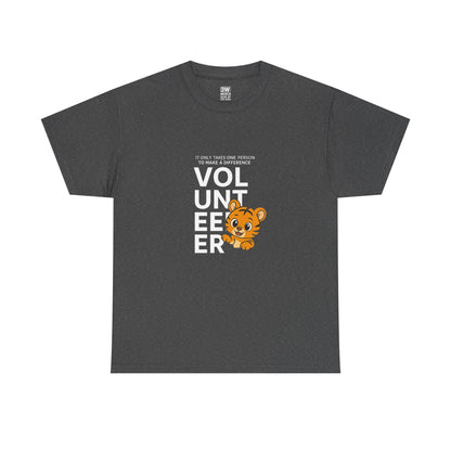 Volunteer Tiger T-Shirt, Super Soft, Customizable, garment-dyed