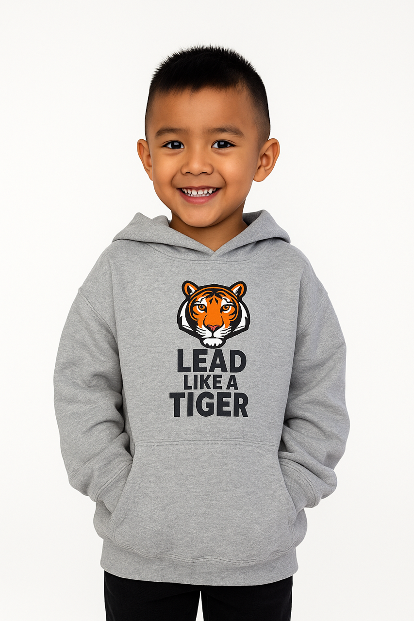 Lead Like a Tiger Hoodie – Motivational School Spirit Youth Heavy blend Sweatshirt