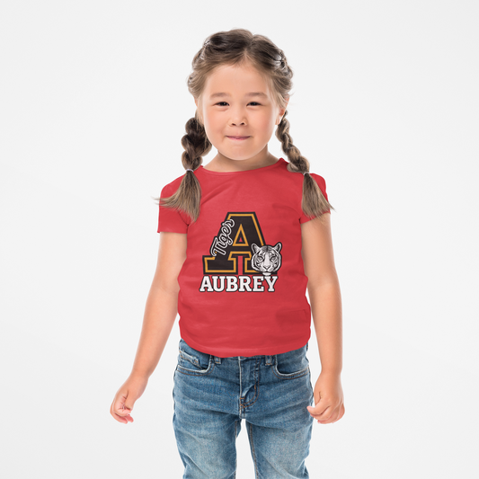 Kids Tee - Personalized Custom Tigers School Mascot Spirit Soft Style Tee for Back to School