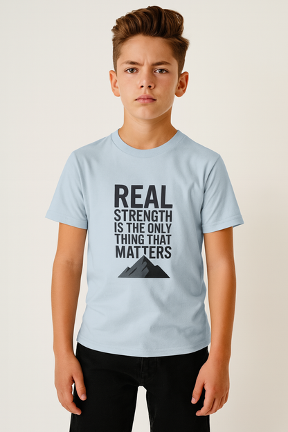 Motivational Strength Tee, Inspirational T-Shirt, Fitness Apparel, Everyday Wear, Gift for Gym Lovers, Strength Quotes Shirt