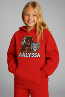 Customizable Big A - Youth Heavy Blend Hooded Sweatshirt - Tiger Theme - Customizable/ Personalize