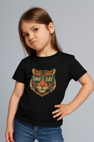 Kids Tee - Game Day Tigers Mascot T Shirt, Spirit Wear for Kids, Back to School