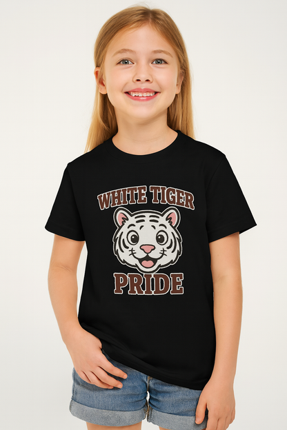 White Tiger Pride T-Shirt - Kids Softstyle Tee