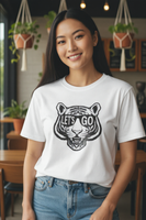 LET’S GO Tiger Shirt | Game Day Graphic Tee | Retro Sports Spirit Wear | College Football Tailgate T-Shirt | Fierce Animal Print Tee | Unisex Fan Gear