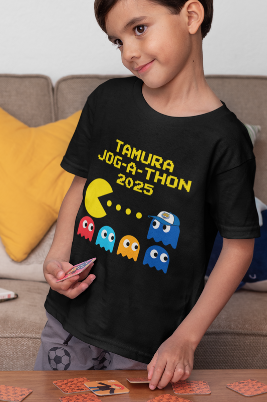 Custom Tamura Jog-A-Thon 2025 Retro PAC-MAN Shirt | School Spirit Tee | Race Day Fundraiser T-Shirt | Unisex Graphic Tee