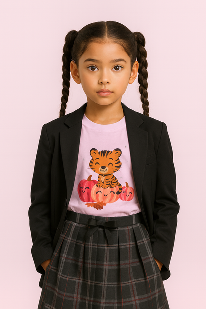 Tigger mascot on pumpkin Halloween