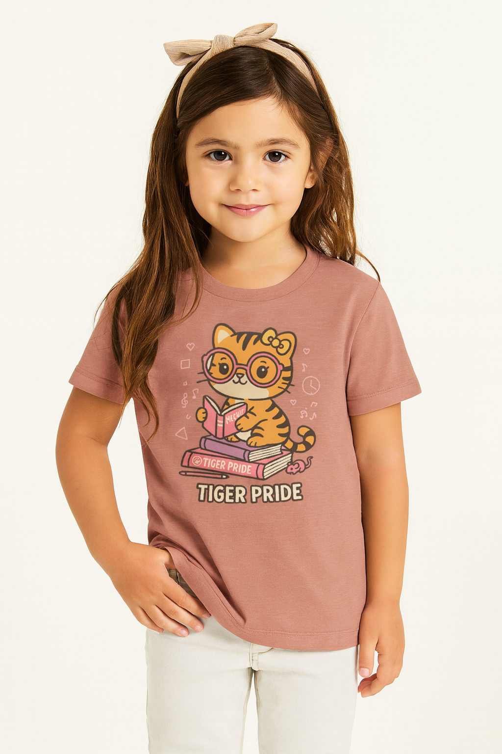 Cute Tiger Pride Toddler Tee, Kids' Short Sleeve Shirt, Animal Lover Gift, Back to School, Birthday Celebration
